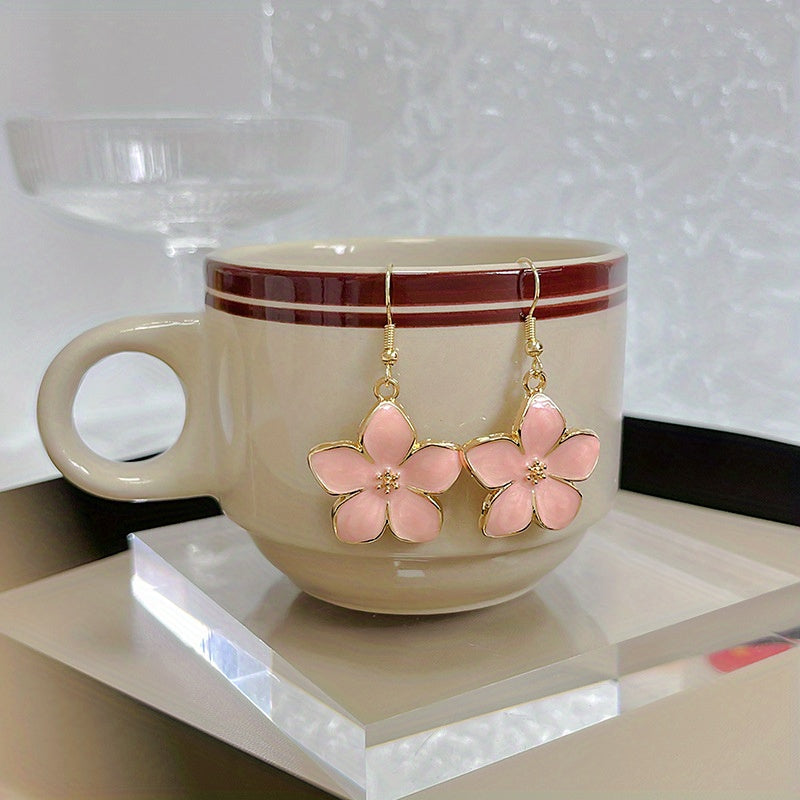 Vintage Floral Geometric 3D Earrings for Women