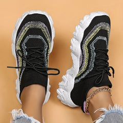Breathable Shockproof Sports Shoes Lightweight Non-slip Travel Shoes Women's