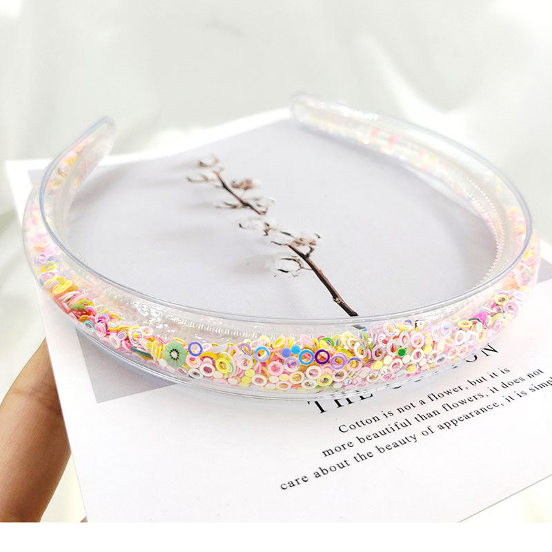 Girls Glitter Sequin Soft Headbands Hair Accessories