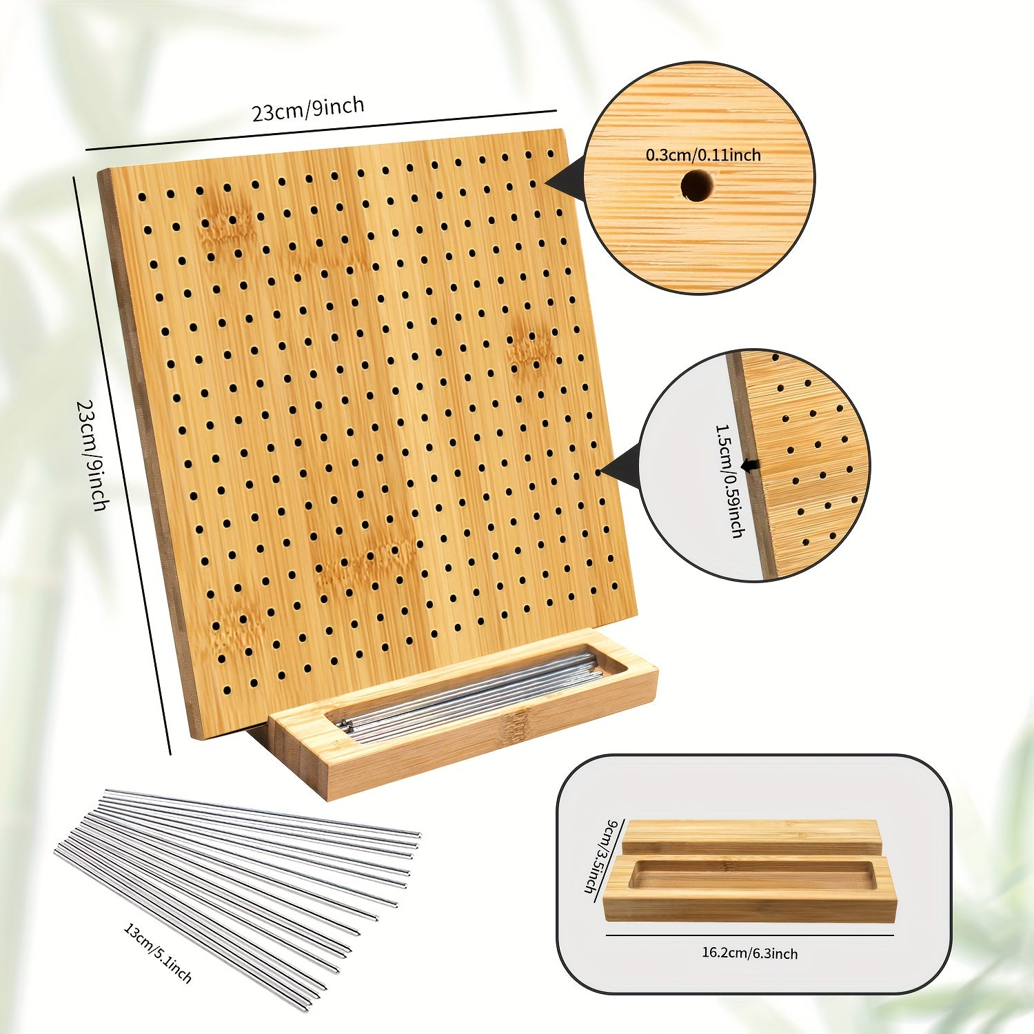 Crochet Blocking Board with Stainless Steel Stick Pins