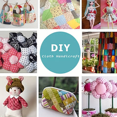 8pcs 9.8in Square Cotton Patterned Sewing Fabric Quilting DIY Scrapbooking
