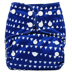 Boho Triangle Print Adjustable Reusable Baby Cloth Diaper