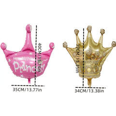 Golden Crown Aluminum Film Balloon Wedding Birthday Party Decoration