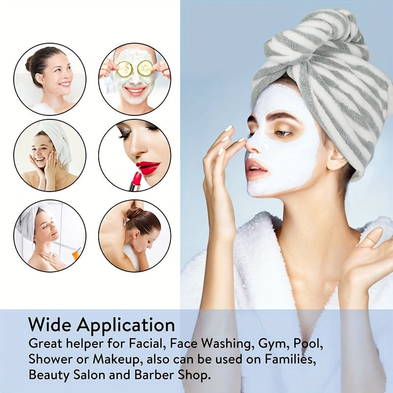 Soft Microfiber Hair Drying Cap Towel Absorbent Quick-drying Shower Cap
