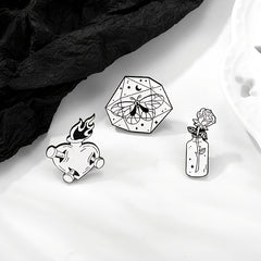Gesture Pattern Zinc Alloy Pin