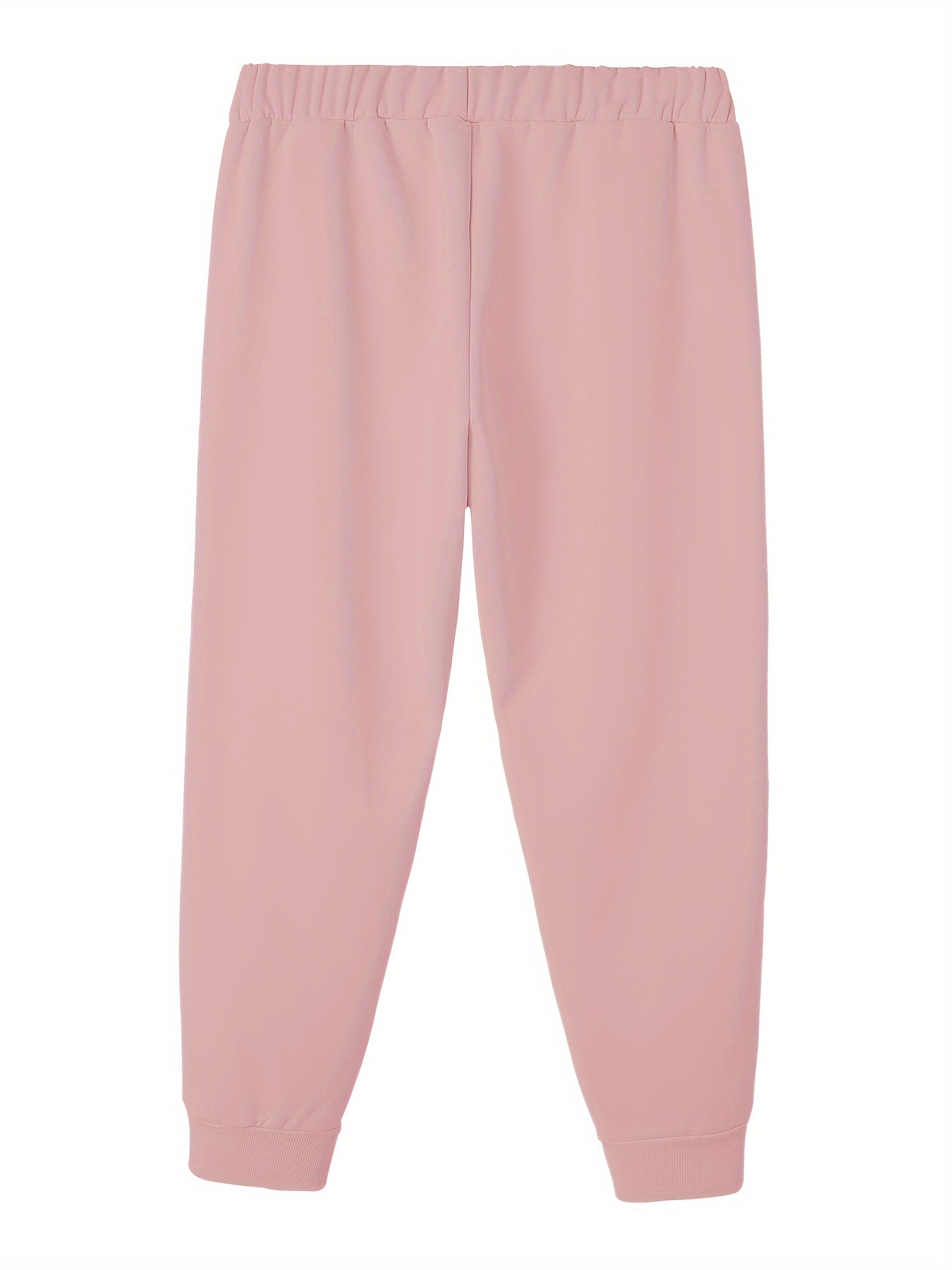  Leopard Print Fleece Crew Neck Sweatshirt & Joggers Set