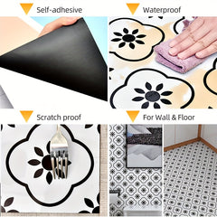 20pcs PVC Marble Floor Stickers Waterproo...