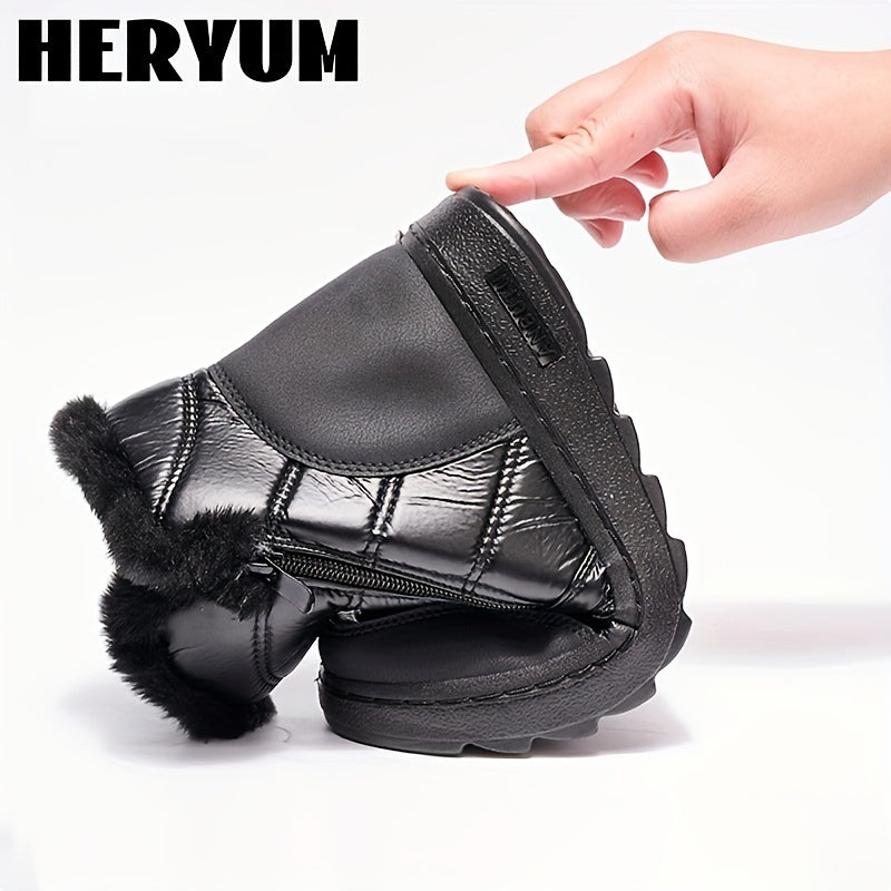 Women's Waterproof Non slip Medium Tube Snow Boots