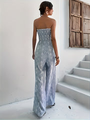 Boho Floral Wide Leg Jumpsuit