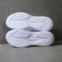 Women's Rhinestone Knit Sneakers Butterfly Pattern Slip On Shoes