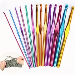 DIY Knitting Tool Crochet Set Aluminum Knitting Crochet Supplies Kit