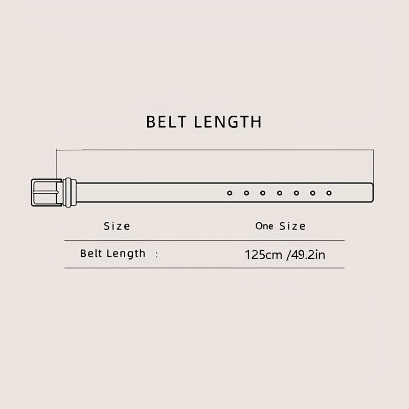 PU Leather Business Men's Pin Buckle Belt