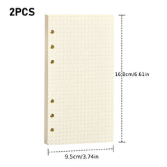 A6 Dot Paper Refill Sheets for 6 Ring Binder