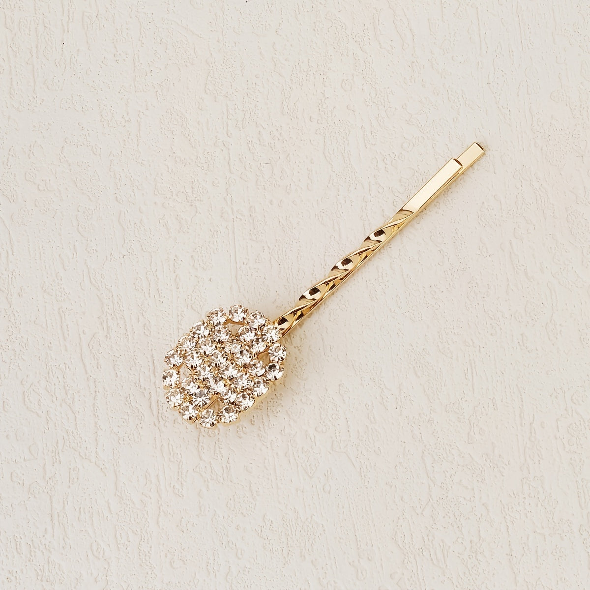 6pcs Golden Rhinestone Hairpin Wedding Hair Clip