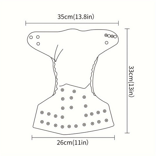 3pcs Soft Suede Cloth Reusable Washable Diapers Pockets Fits 6 33lbs