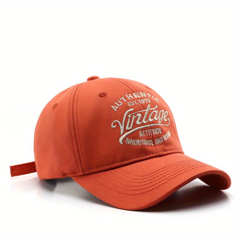 Vintage Embroidery Baseball Cap Cotton Couple Dad Hat Adjustable Unisex Sun Hats