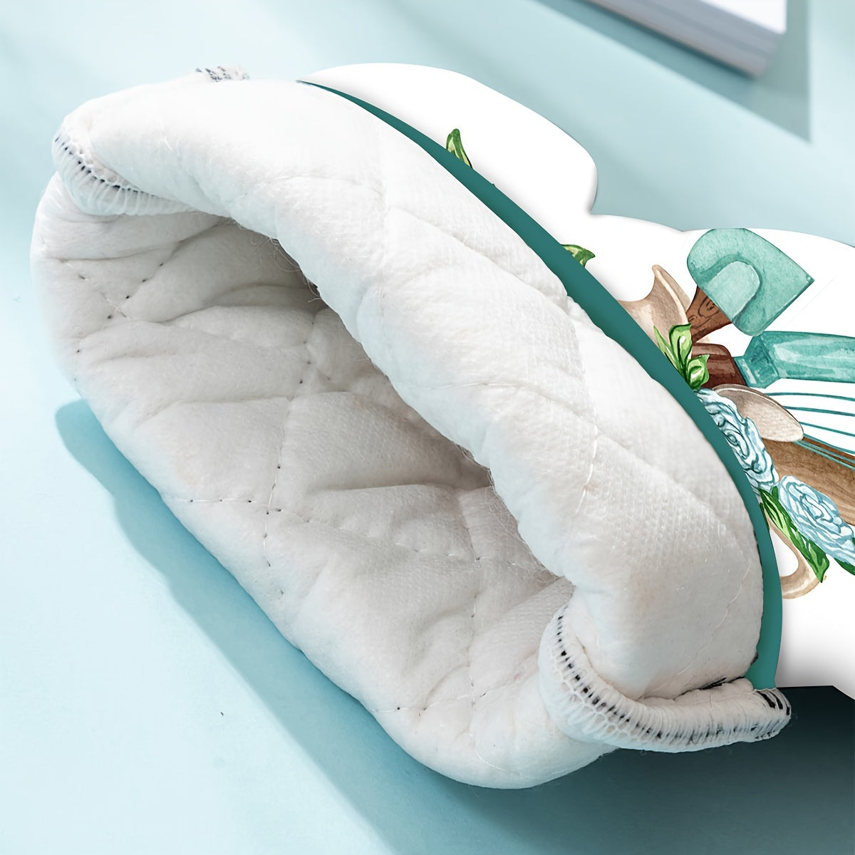 Colorful Cotton Oven Mitts, Heat Resistant Baking Insulation