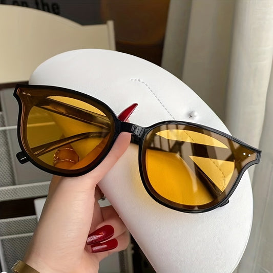 Round Sunglasses Mod Rivet Anti Glare UV400