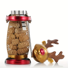 Christmas Elk Wine Rack Metal Iron Crafts Home Decoration