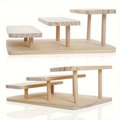 Wood Glasses Display Rack for Shop Showcase