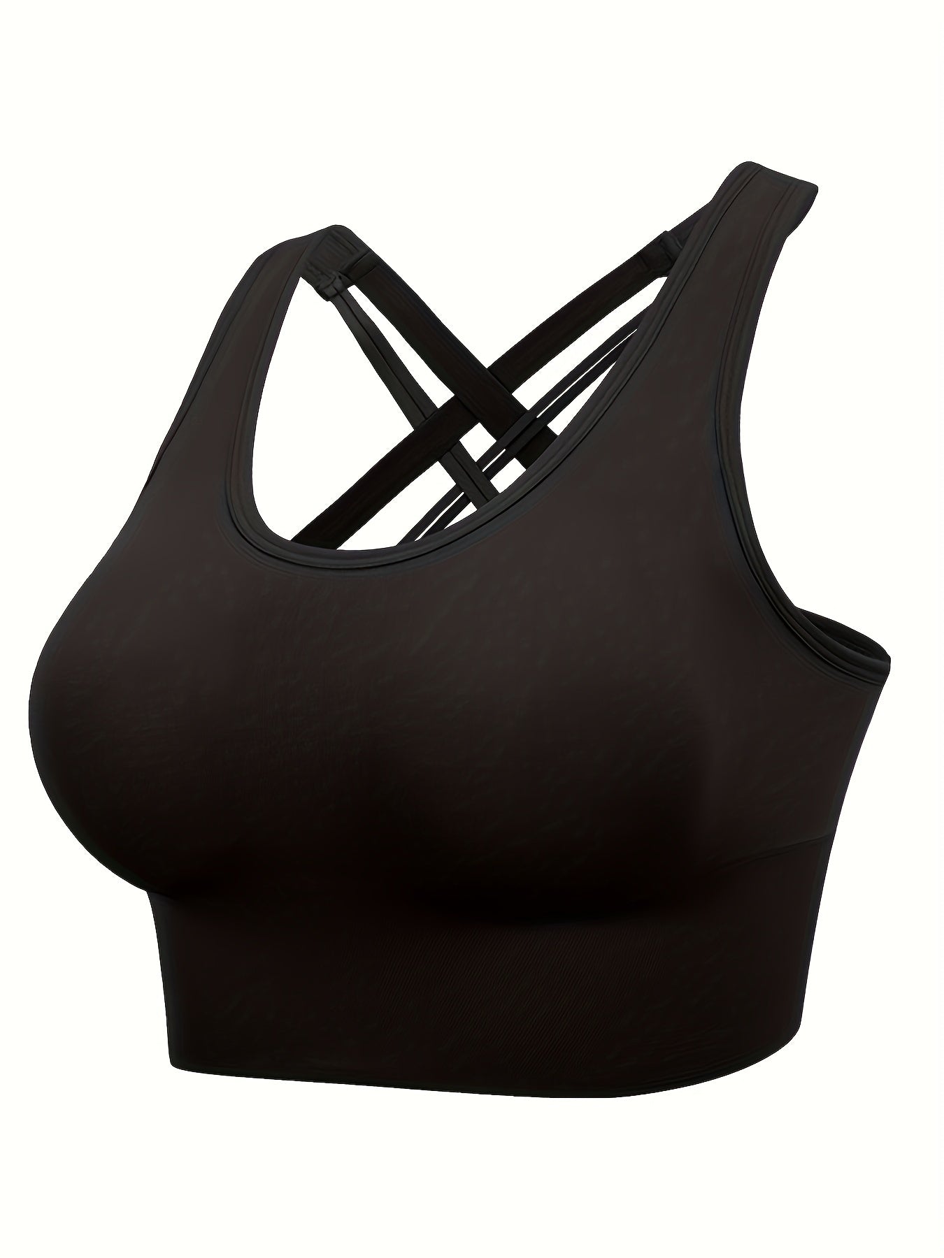 Criss Cross Back Sports Bra Push Up Shockproof Women's Lingerie