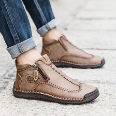 Men's Lightweight PU Zip Boots