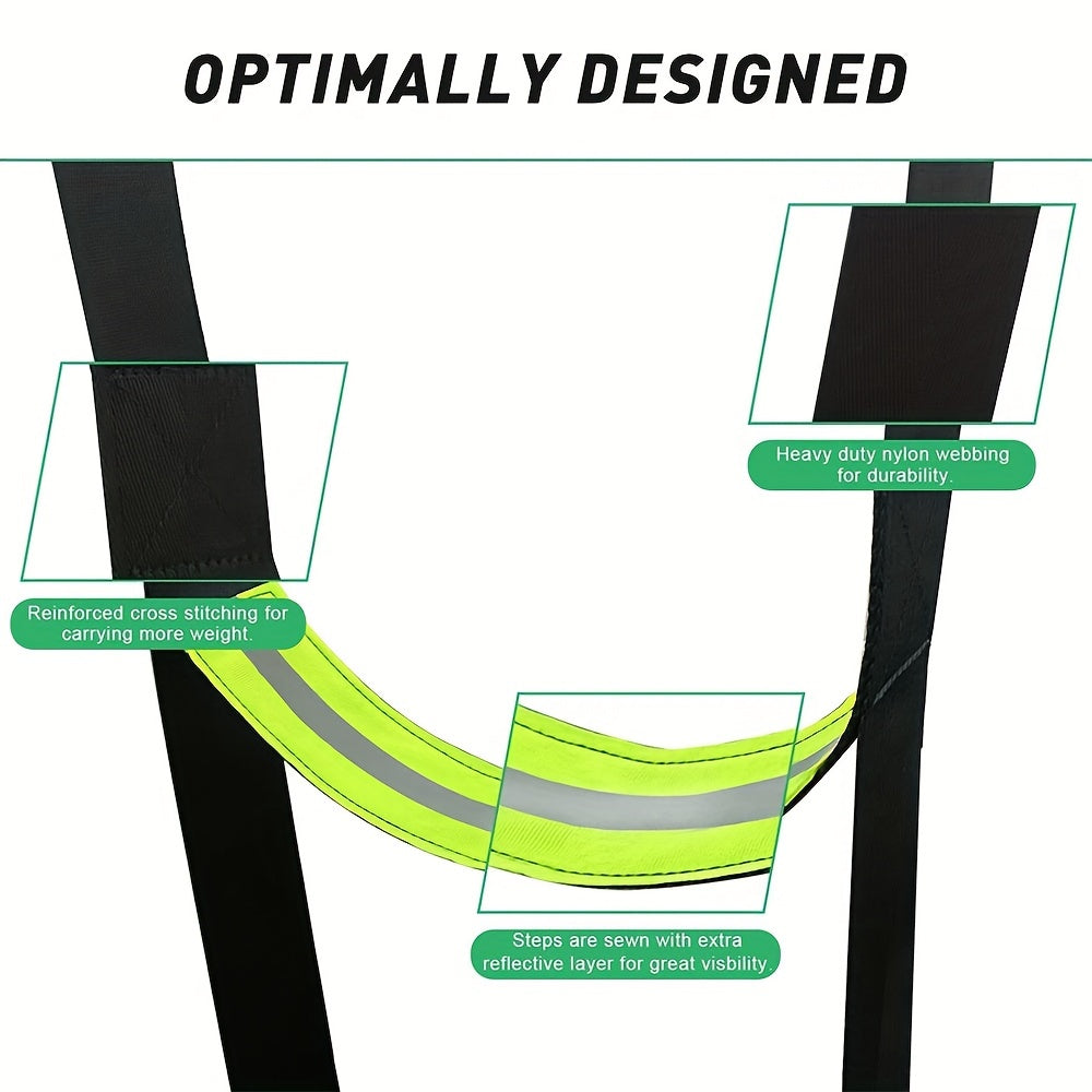 Heavy Duty Climbing Aider Saddle Platform Sticks Webbing Ladder Strap