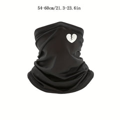 Broken Heart Print Mask Unisex Windproof Neck Gaiter