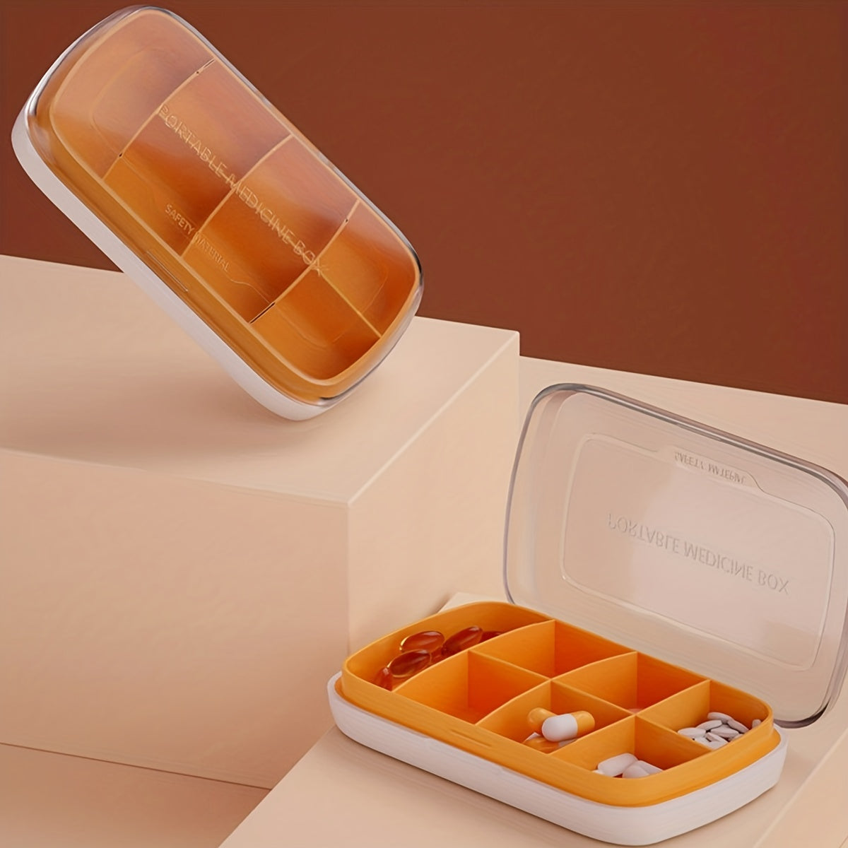 Large Capacity Medicine Box with Frosted Cover - Travel and Camping