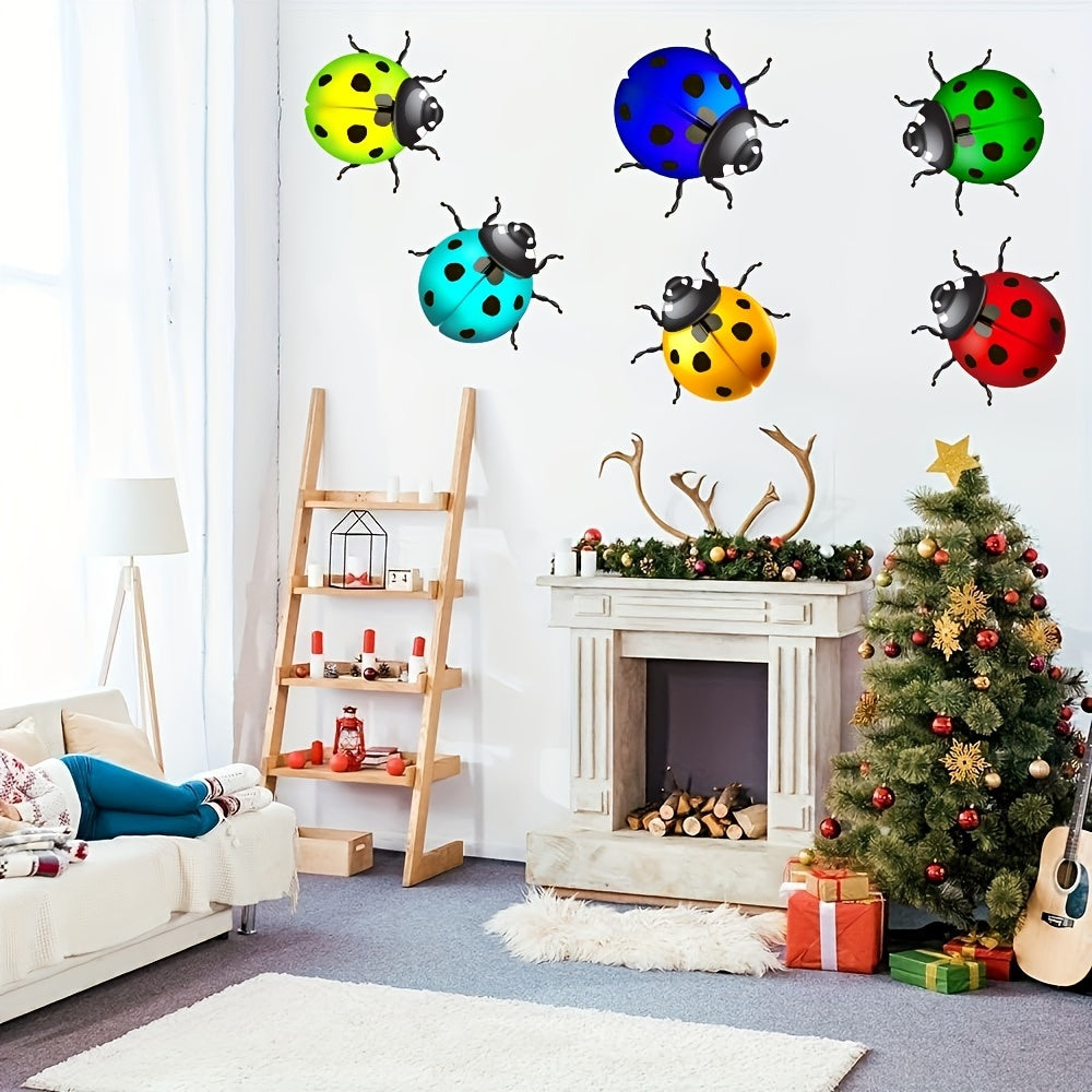 Metal Ladybugs Wall Decor Hanging Home Garden Bedroom Party Birthday Decor