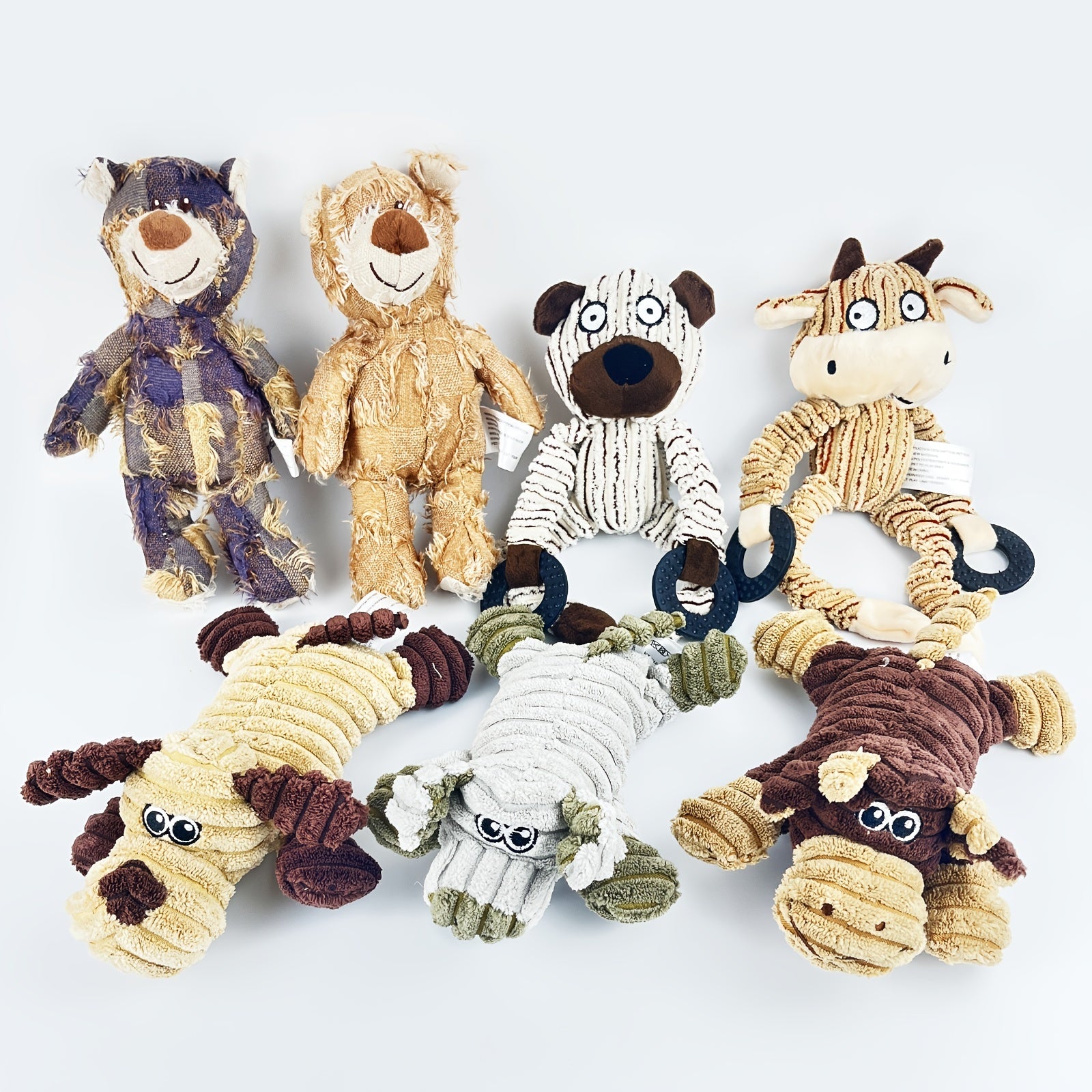Plush Dog Toy Bear Monkey Puppy Toys for Dogs