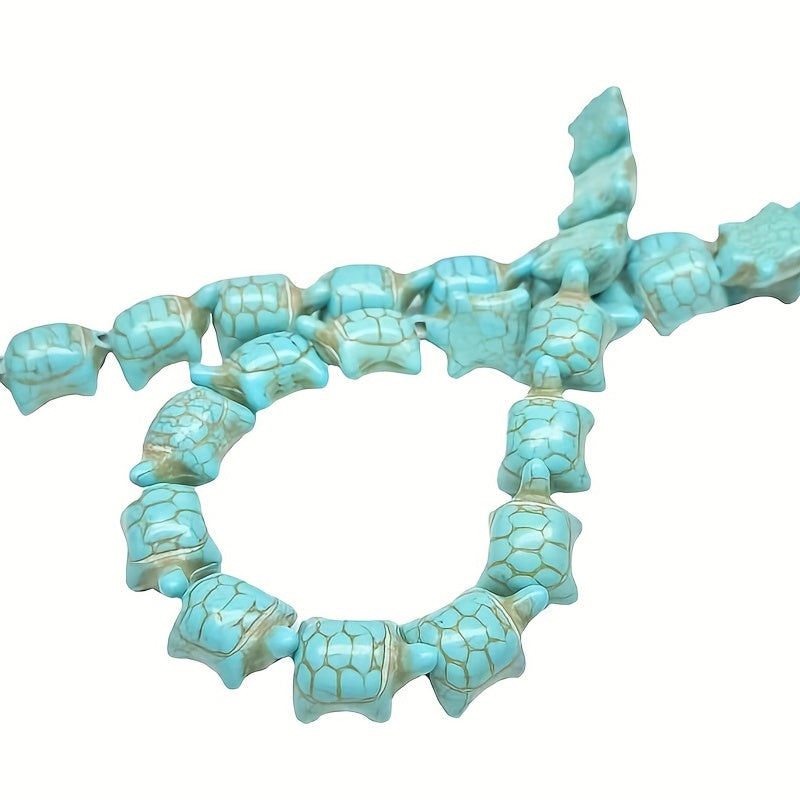 10pcs Turtle Pendant Synthetic Turquoise Tortoise Beads for Jewelry Making