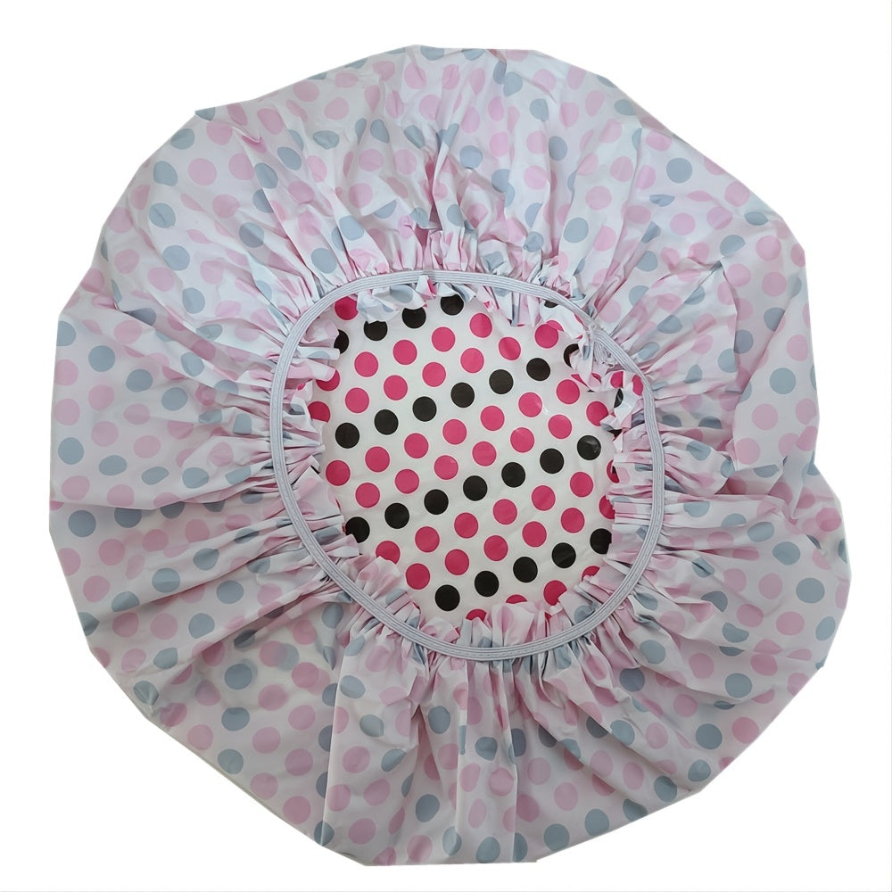 Waterproof Reusable Shower Caps with Elastic Band