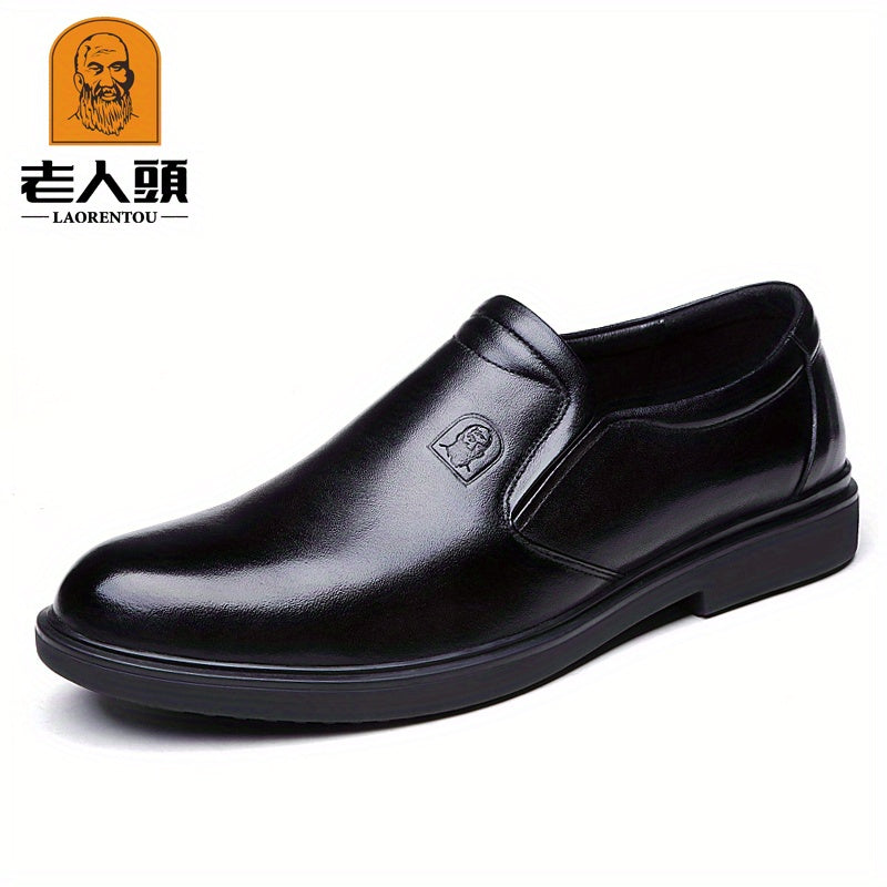 LAORENTOU Men's Leather Loafer Shoes Lightweight Dress Shoes