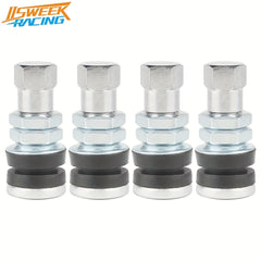 4pcs TR161 Tubeless Tire Valve Short Stems Metal Snap in Tire Valve Stems