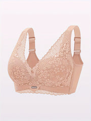 Lace Wireless Push-Up Bra Women