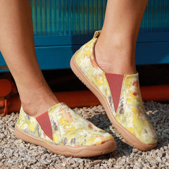 Women's Tie dye Slip On Canvas Shoes Comfy Travel Shoes