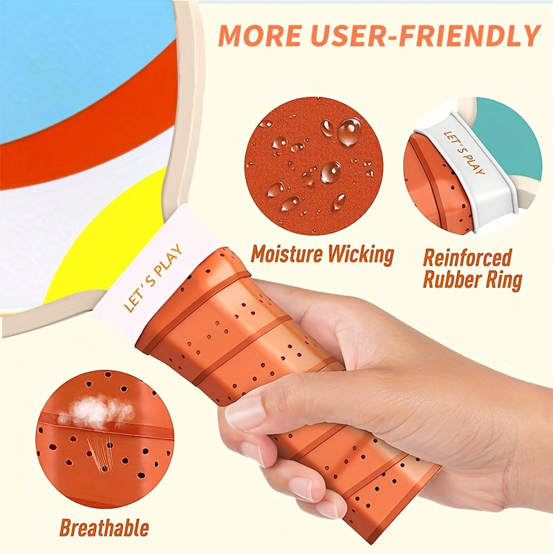 Pickleball Paddle Set 4 Paddles Edge Guard Rubber Ring 4 Balls Carry Bag Gift