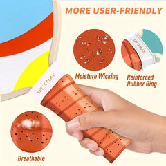Pickleball Paddle Set 4 Paddles Edge Guard Rubber Ring 4 Balls Carry Bag Gift