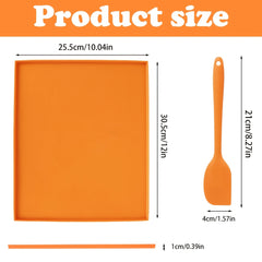 4pcs Silicone Dish Drying Mats Set with Scraper