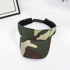 Camouflage Tactical Visor Hat Lightweight UV Protection Running Hat