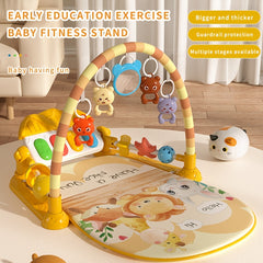 Baby Fitness Stand with Piano for Early Education - Durable Plastic Material
