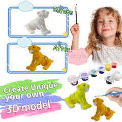 6pcs 3D DIY Hand-Painted Mold Set for Stress-Relieving Coloring