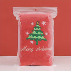 2pcs Christmas Embroidered Hand Towel Soft Face Towel for Bathroom