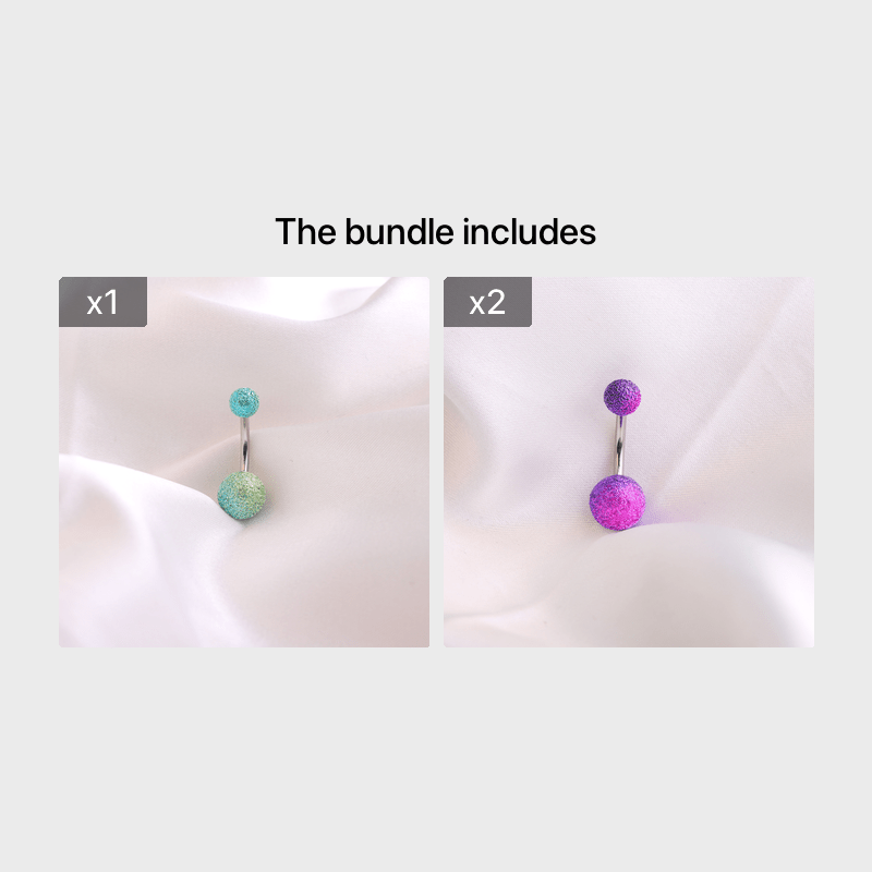 Mix Stainless Steel Barbell Ball Cap Stud Body Piercing