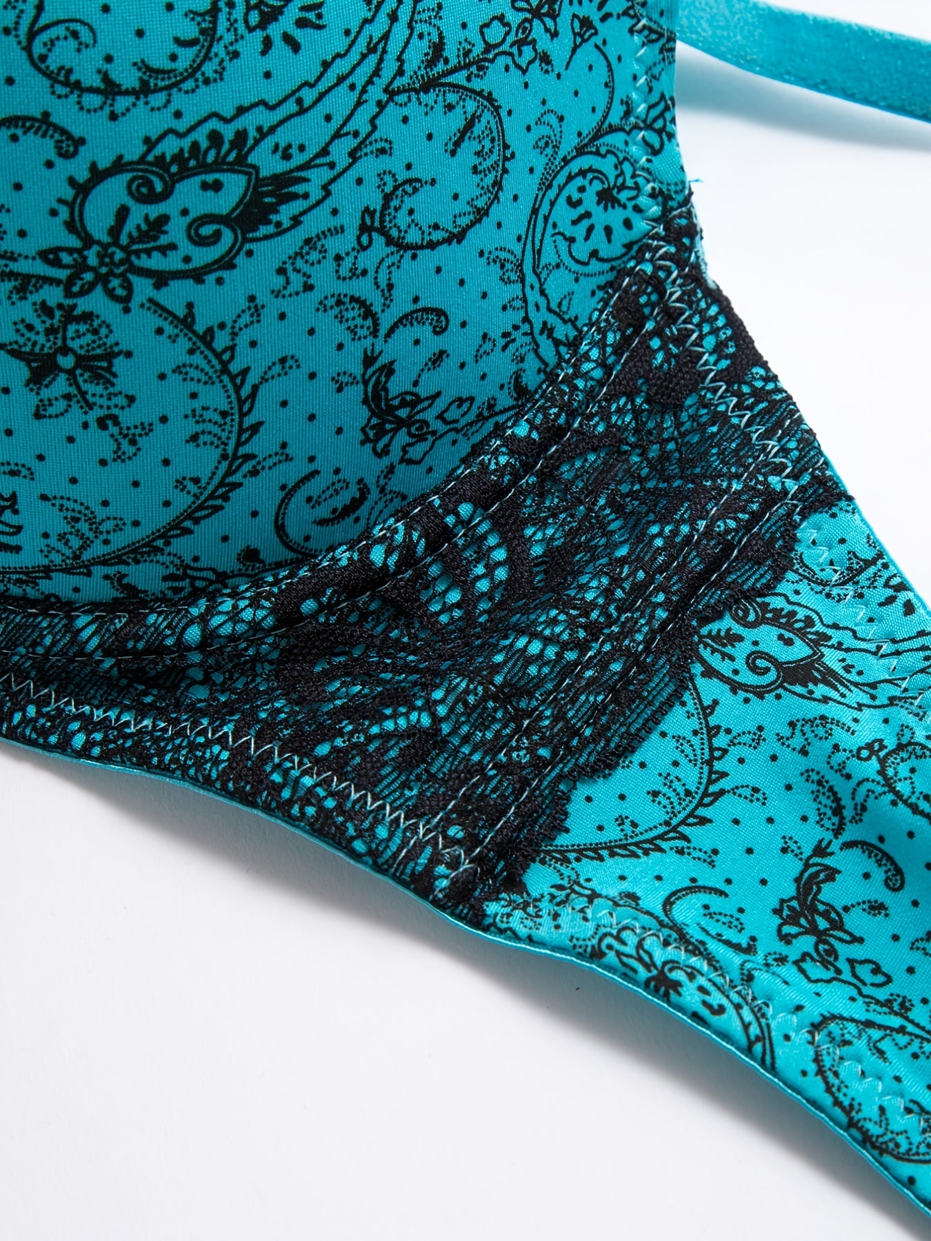 Women's Lace Push Up Bra with Bow Detail