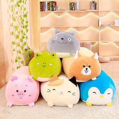 Cartoon Animals Throw Pillows Plush Toy Soft Animals Doll Toy