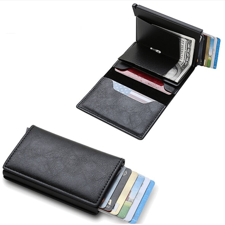 RFID Blocking Automatic Pop Up Credit Card Holder Case