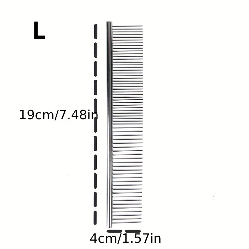 Pet Stainless Hair Removal Straight Comb Undercoat Hair Removal Comb