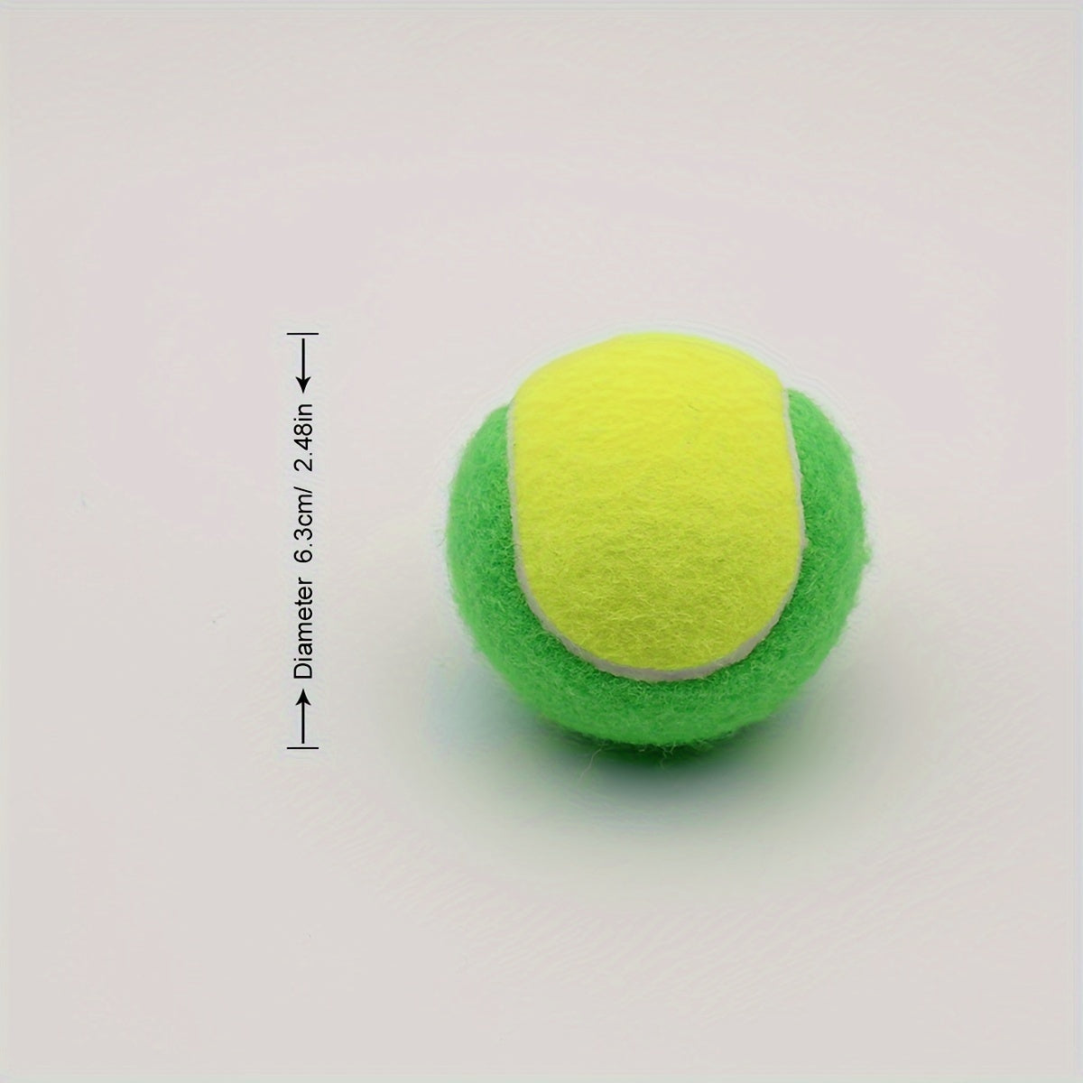 12pcs High Elastic Rubber Tennis Balls for Beginners Training Green Yellow
